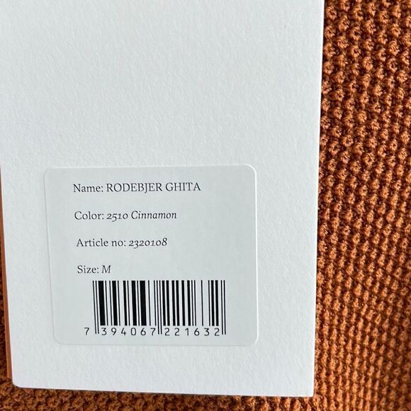 Rodebjer Ghirardelli's Cinnamon Fringe Sweater NWT M - Picture 5 of 9